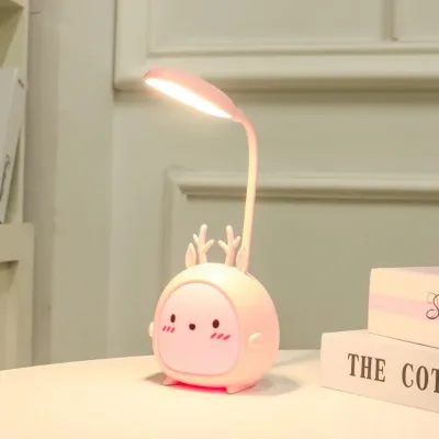 LED Cartoon Night Light Mini Wireless Night Light Table Lamp USB Recharge Lamp Decoration for Kids Gift Bedroom Bedside Kitchen