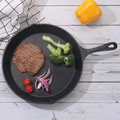 Custom Logo Private Label   Cast Iron Fry Pan High-end OEM Support for Premium Cookware Brands with Wholesale Price