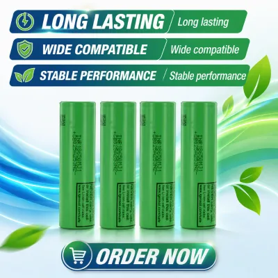 L G 18650 3.7V 3500mAh Rechargeable Li-ion Battery Cylindrical IMR Cathode 3C Discharge Rate 1500 Cycles -40-60C Electric