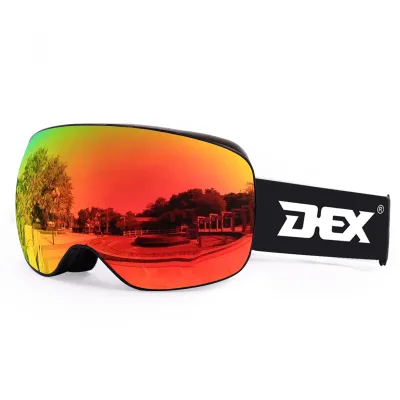 Ski Eyewear Magnet Side-locking Winter Outdoor Sport Anti-uv Snowboard Snow Goggles Glasses Spherical Magnetic Ski Goggles