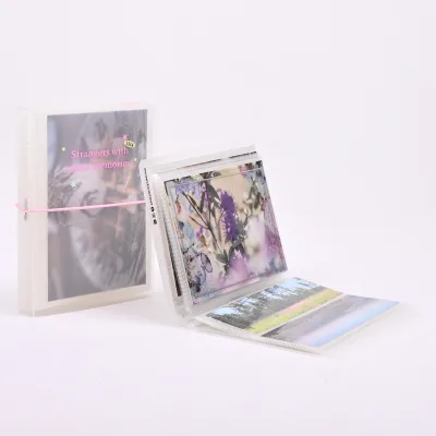 High Quality 2*6 Inch Plastic Photo Album Portable Combination for Enhancing Parent-Child Relationships PP for Collection Album