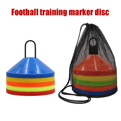 Colorful Football Soccer Dome Marker Discs Agility Speed Training Cones Training Kit with Mesh Storage Bag and Holder