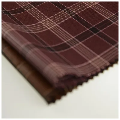High Quality TR Suiting Fabric for Men's Clothing Durable Dyed Pattern for Uniforms Garments