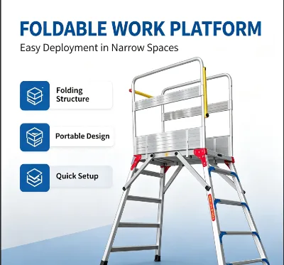 Multi Purpose Aluminum Folding Workstand Suitable for Car Washing Fishing Temporary Stage Setup and Outdoor Events