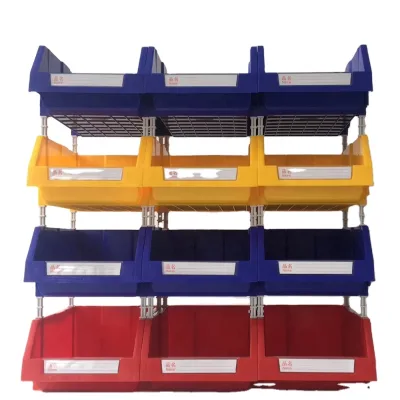 Stackable Style Various Sizes Plastic Storage Bin for Industrial Warehouse Rack