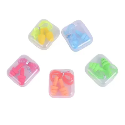Colorful Ear Plugs for Noise Reduction Orange Blue Black Safety Earplugs Custom Logo Label QR High Fidelity Silicone Earplugs