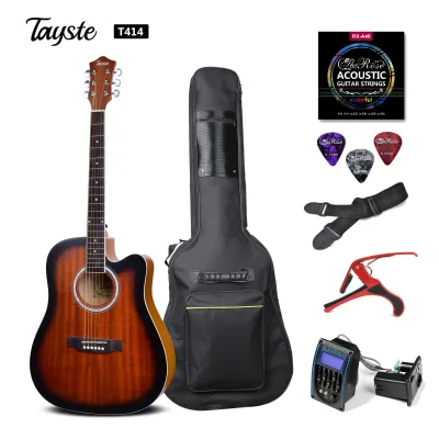 41inch Matt Guitarra Acoustic Electric with Pickups LC-5 and Accessories Set