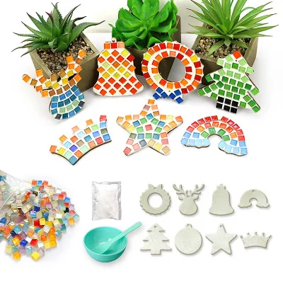 DIY Mosaic Decoration Kit Christmas Theme Creative Decoration Pendant Shape Mosaic Craft Can Be Customized