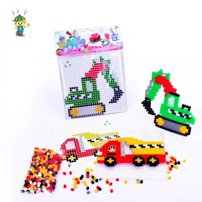 Wholesale New Arrival Means Transport Series Fuse Hama Beads Diy Plastic Mini Educational Toy Peler Beads