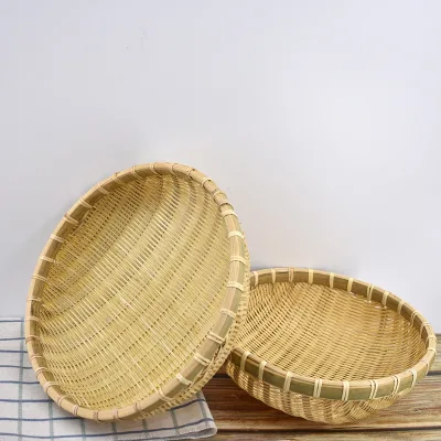 Eco friendly  hot selling  bamboo storage basket  serviing tray  Fruit Basket