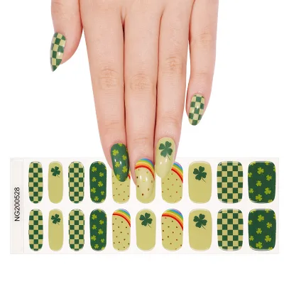 Eco-friendly press on nail Decals  artificial false nail