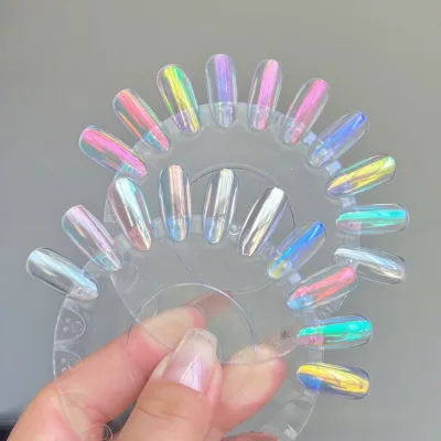 Nail Supply Nail Art Moonlight Pearl Sky Mirror Fairy Aurora Ice Transparent Magic Mirror Polarized Powder Wholesale