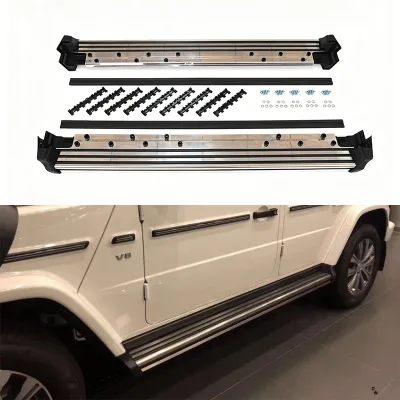 2019+ G Class W465 W464 G63 G550 G500  Exterior Parts Stainless Steel Silver Side Step for W464 W463A Side Step
