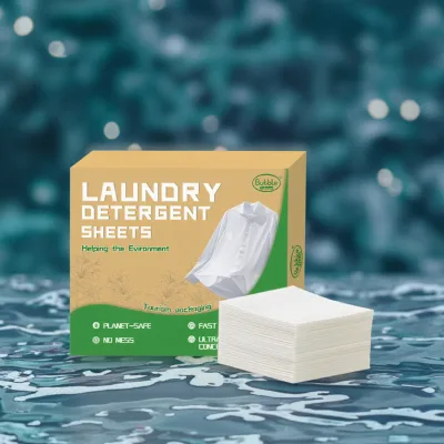 Fragrance Free Laundry Detergent Sheets Travel Eco-friendly Clothes Washing Detergent Sheets