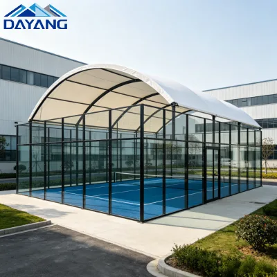 Cost Effective Waterproof Basketball Court Tensile Membrane Structure Cover for Sports Center