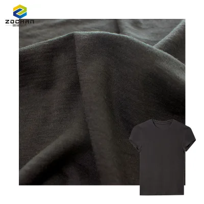 Factory Pure Wool 100% Merino Wool Single Jersey Knitting RWS Fabric for Summer Garment