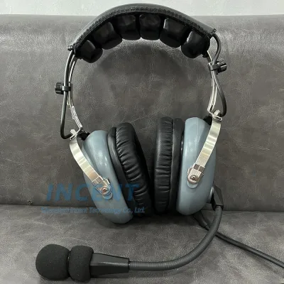 Pilot Headset Aviation Dual Volume Control Aviation Headsetaircraft Headpad