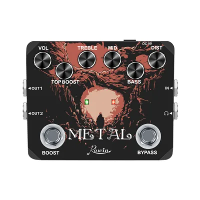 Metal Effect Pedal  Guitar Effect Pedal  Traditional Metal Sound Headphone Output Effect Pedal
