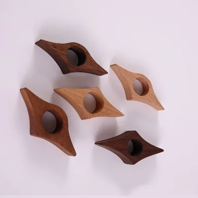 Handmade Walnut Wooden Bookmarks Personalized Page Holder Thumb Ring for Reading Book Wood Crafts