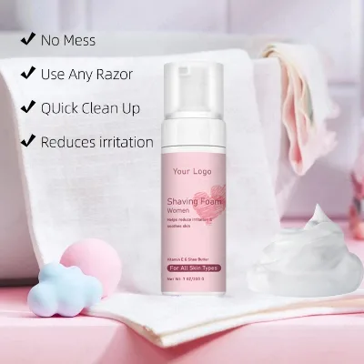 High Quality Shaving Foam Women with Shea Butter Aloe Vera for a Comfortable Shave