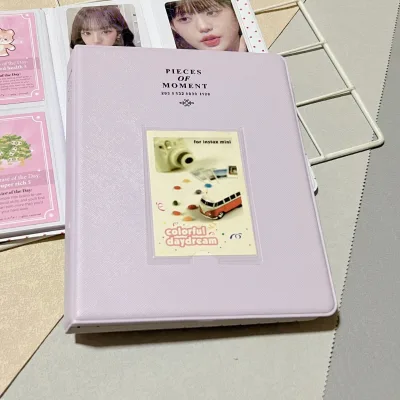 Mini Photo Album128 Pocket Dessert Time Clear Transparent Album for Fujifilm Instax Mini 12/11/8/9 3 Mini Film 3 Inch Size Photo