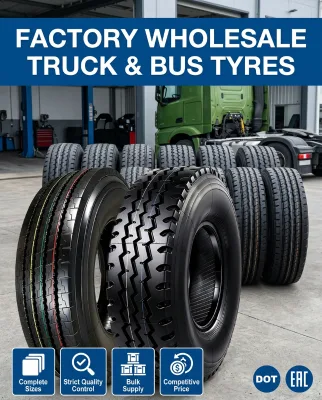 Wholesale 7.00R16 1200R20-20 1200R24-20 Factory New Truck Tires with Overloaded Light Warranty Best Price