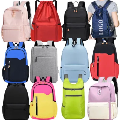 Low MOQ All Over Custom Print Polyester Internal Frame Backpack Waterproof & Large Capacity