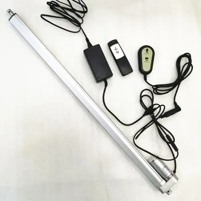 48 Inch Stroke Linear Actuator with Adjustable Limit Switches Remote Control