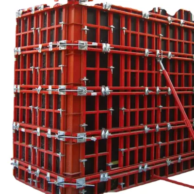heavy load steel wood formwork with alloy steel metal frame reusable concrete forming system easy installation