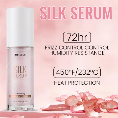 Nourishing Rose Hair Serum Smooth Flyaways Frizz Control Silk Serum for a Sleek Finish