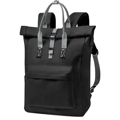 RPET Outdoor Cycling Rear Bag Bicycle Rolltop Laptop Bag Bike Pannier Backpack