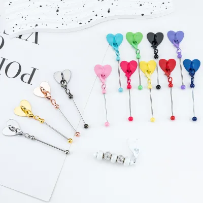 Beaded Heart Metal Copper Waterproof Bottle Opener Keychain Adhesive Cup Pendant DIY Accessories for Halloween Gifts
