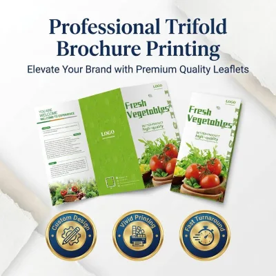 Premium Custom Trifold Brochure Printing High-Resolution Vivid Marketing Leaflets for Brands Custom Flyer Printing Printed Flyer
