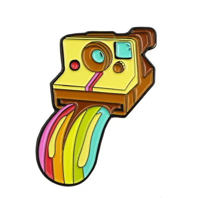 Custom Lapel Pins for Hats Mexico Makeup Science Halloween Scary Camera Soft Hard Gradient Rainbow Enamel Hat Pins