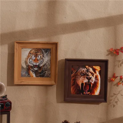 1PC Plastic Picture Frame Is 6 "7" 8 "pendulum Table Decoration American Retro square Home Decoration (single Picture Frame)