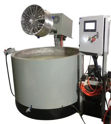 High Performance Wheel Vibratory Polishing Machines for Alloy Car Wheel Surface Treatment