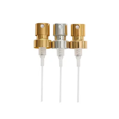 Factory Direct Supply 15mm Anodized Bayonet Aluminum Perfume Bottle with Nozzle Spray Head Pump Sprayer for Packing Usage