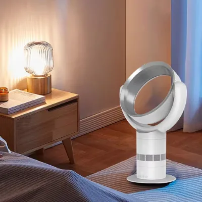 Household air Cooling Bladeless Table Desktop Fan DC Brushless Motor air Outlet Rotation Electric Fan for Bedroom