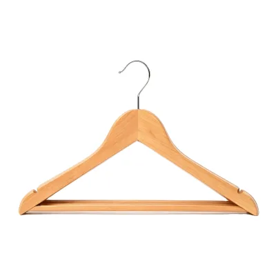 Natural Maple Wood Hanger with Smooth Round Hook for Shirts Suits Lightweight Slim Profile Ideal for Home Retail Hanger