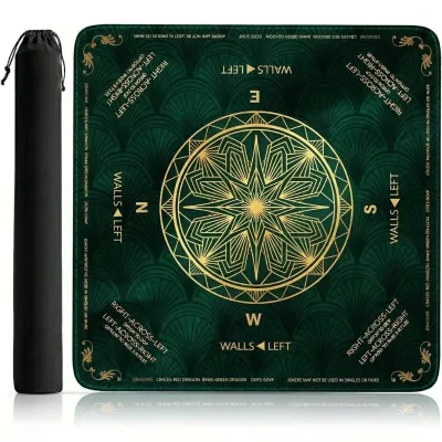 Wholesale Custom Print High Quality Neoprene Mahjong Table Mat Cover - OEM Logo Rubber Backed Silent Playing Mat