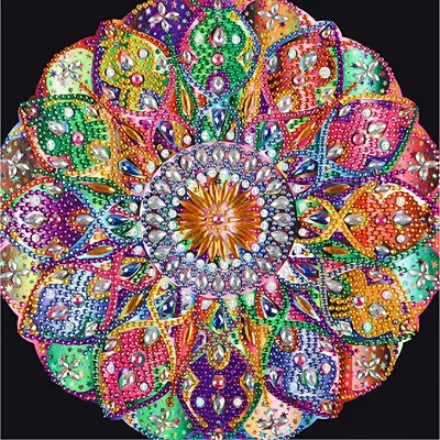 Hot Sale DIY 5d Diamond Painting Kit Frameless Mandala with Diamonds Crystal Painting