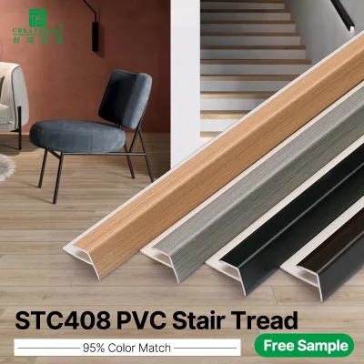 Vinyl WPC Anti-Slip Overlapping Stair Nose for Hardwood Flooring for Apartment Hotel & Hospital