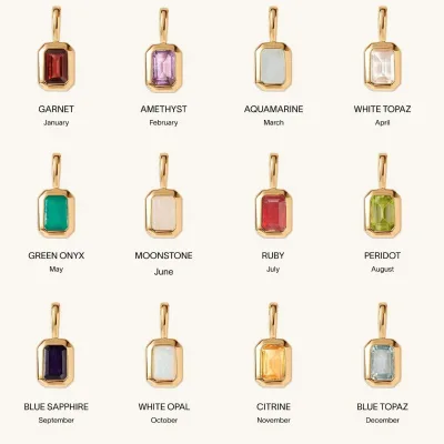 Cube Shape Lead Free Chic Colorful Zircon Color-Preserving Vintage Colorful Zircon Cube Birthstone DIY Charm for Fashion Show