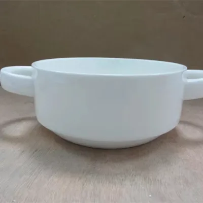 White Soup Bowl Quality Control Sevice Inspection