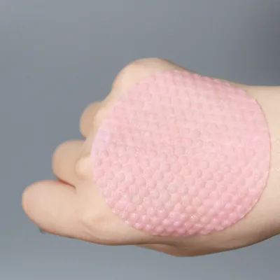 Custom-sized Pink Pearl-Patterned Cotton Pads for Makeup Removal Exfoliation Toner Pads