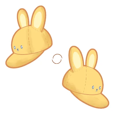 Custom Cute Embroidery Rabbit Animal Hats Decorative Accessories Chapeau Match for Clothes Bags