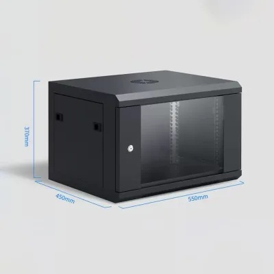High Quality Wall Mount 9U CCTV Enclosure Rack Case Ready Stock Management Network Cabinet