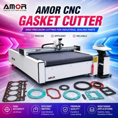 Atom Gasket Cutting Machine Alternative CNC Digital Cutter for Custom Rubber and Sealing Gaskets