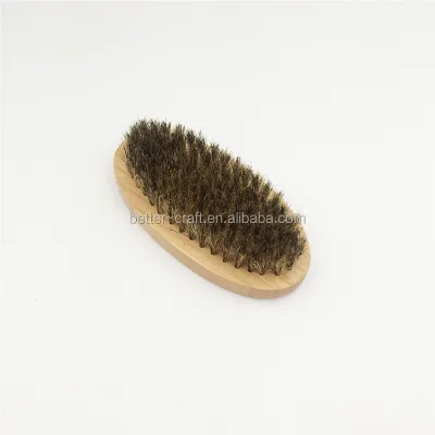 Wholesale Hot Sale Bamboo Beard Brush Mens Shave Brush Boar Bristle Beard Brush