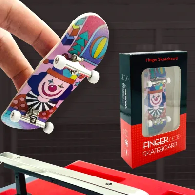 Wooden OEM Custom Printed Maple Finger Skateboards Eco-Friendly Mini Personalized Bulk Order With Logo Promotional Gifts